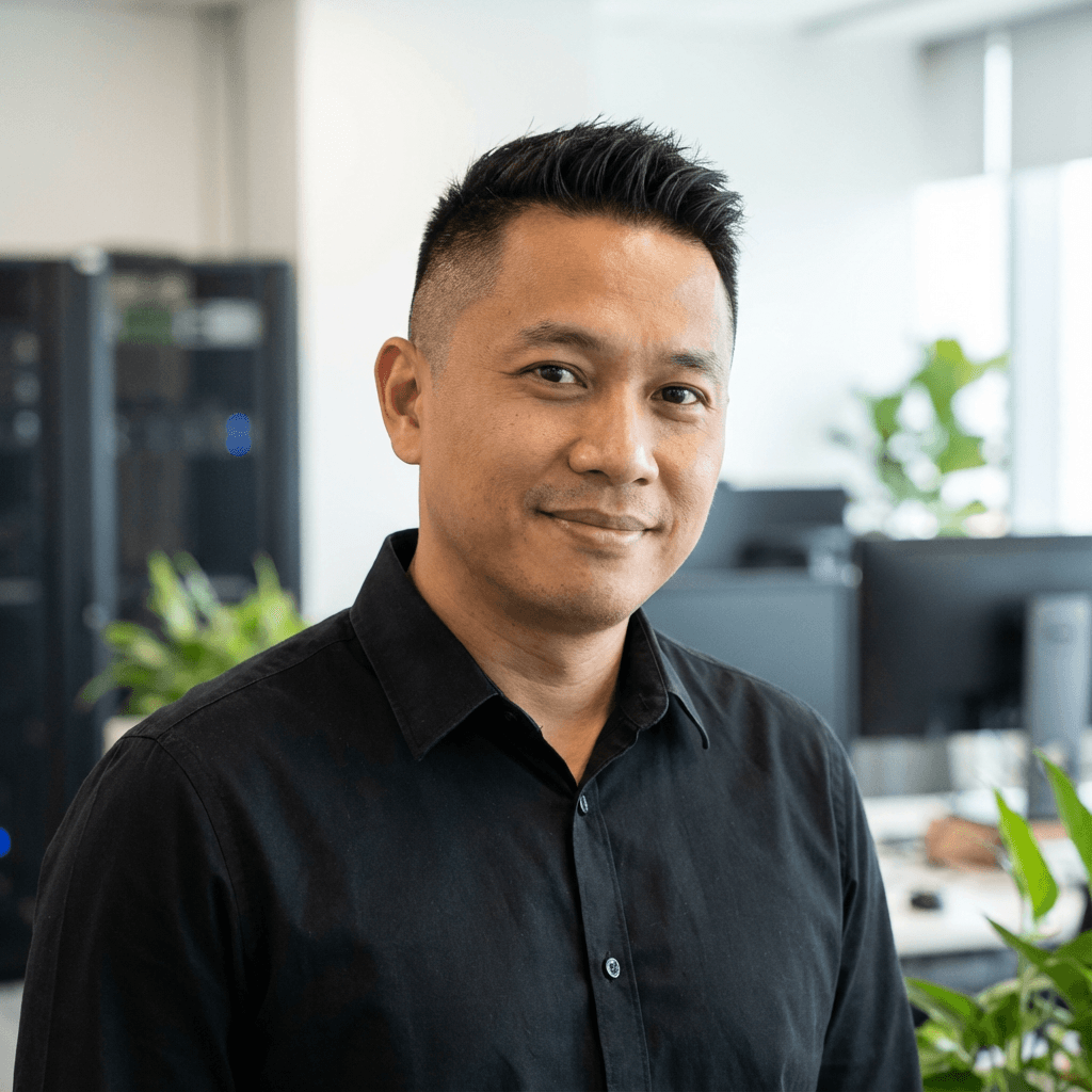 Male energy trader in business attire, confident demeanor