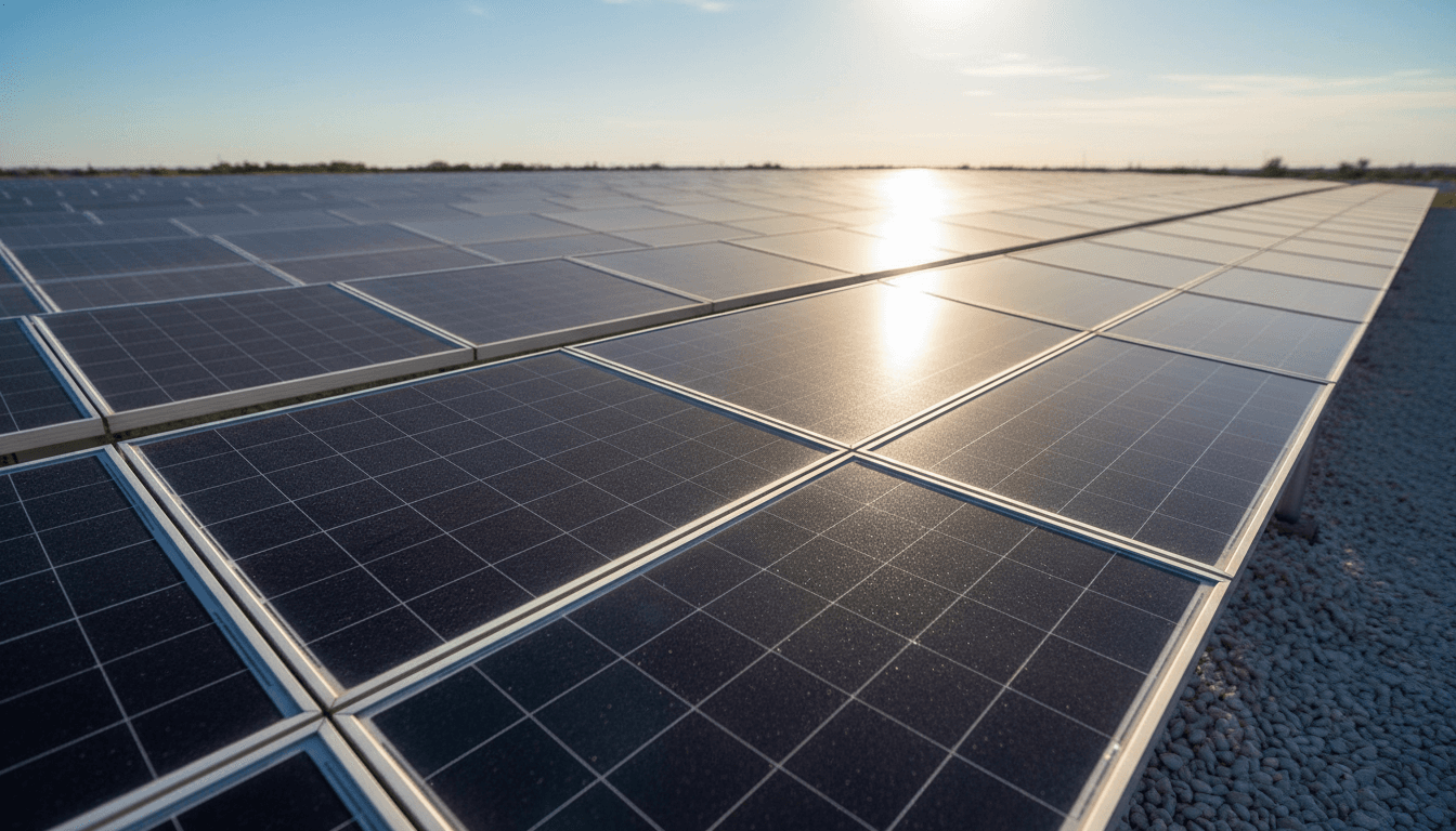 Utility-scale solar array